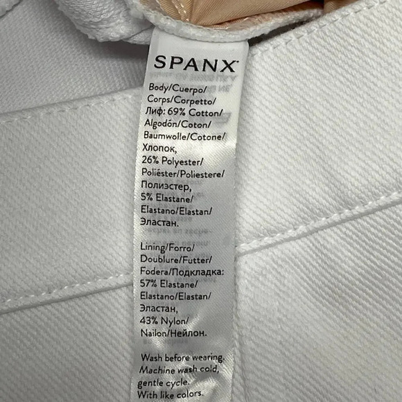 Spanx Women's  XS White Ankle jean-ish Leggings NEW FLAW - Picture 9 of 11